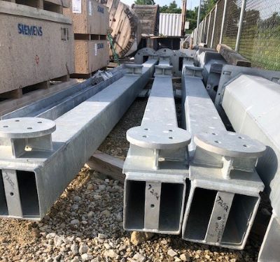 Lot of Three (3) Station Structure Bus Support - Image 1